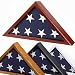 SmartChoice Flag Case for American Veteran Burial Flag 5x9 Feet (Mahogany)