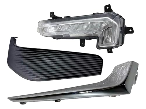 Texas E Parts 2016 2017 2018 Compatible With Chevrolet Malibu Front Bumper Daytime Running Light Lamp With Cover & Chrome Trim Left Driver Side