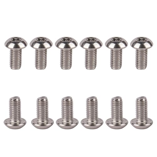 Image of 12PCS 304 Stainless Steel Bolts Torx with Column M5x10 12mm Bicycle Disc Brake Cycle Rotor Water Bottle Cage Screws (M5x10mm)
