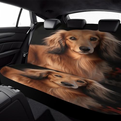 Funda para asiento trasero de coche universal, protector de pelo largo para SUV 6