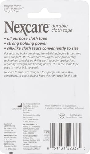 image for Nexcare Durable Cloth Tape, Woven Tape, Securely Holds Bulky Wound Dre