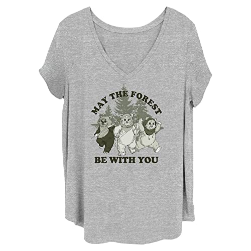 T-shirt Star Wars Femme imprimé forêt - Vêtement geek en coton pour collectionneuse