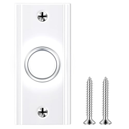 Bouton de sonnette en métal lumineux résistant pour remplacer un poussoir