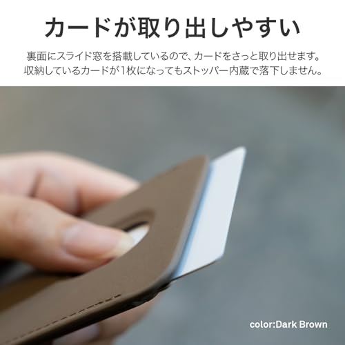 [Leplus] ルプラス MagSafe対応 カードウォレット「MAGTUS」Card Wallet ブラック LN-MGCH01BK