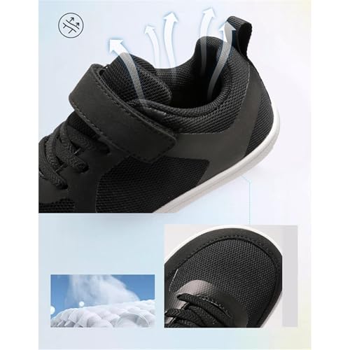 Kids Mesh Breathable Sneakers Lightweight No Lace Flat Sport Shoes Sole Non Slip Outdoor Running Athletic Walking Shoes4