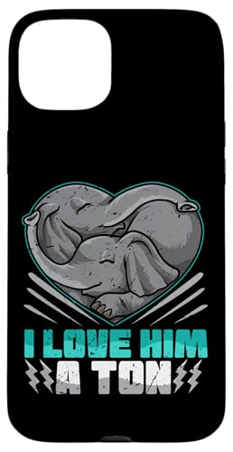 �}�b�`���O�J�b�v�� I LOVE HIM A TON �G���t�@���g ����� �ʔ������� �X�}�z�P�[�X iPhone 15 Plus �p