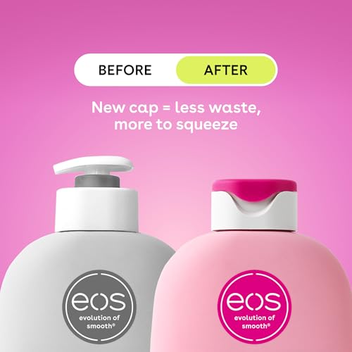 Image of eos Shea Better Body Lotion Pomegranate Raspberry, 24-Hour Moisture Skin Care, Lightweight & Non-Greasy, Natural Shea, Vegan, 16 fl oz
