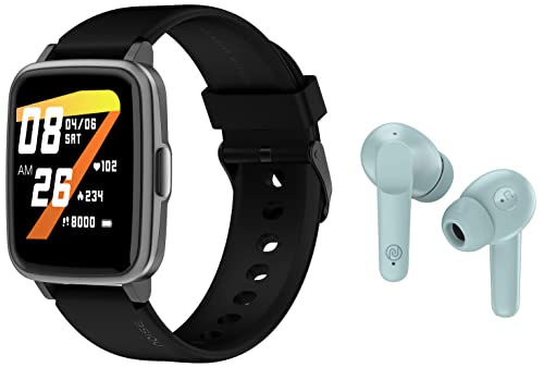 Image of Noise ColorFit Pulse Spo2 Smart Watch with 10 Days Battery Life & Buds Vs104 Bluetooth Truly Wireless in Ear Earbuds with Mic, 30-Hours of Playtime, Instacharge, 13Mm Driver and Hyper Sync