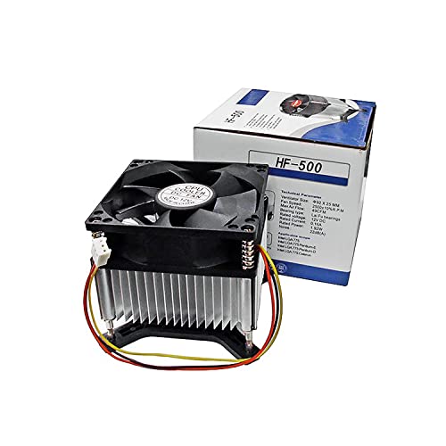 SIMPLETEK Dissipateur LGA 775 Socket LGA775 Ventilateur de refroidissement refroidissement refroidissement ventilateur CPU Heatsink Heatpipe pour carte mère ordinateur fixe Cover