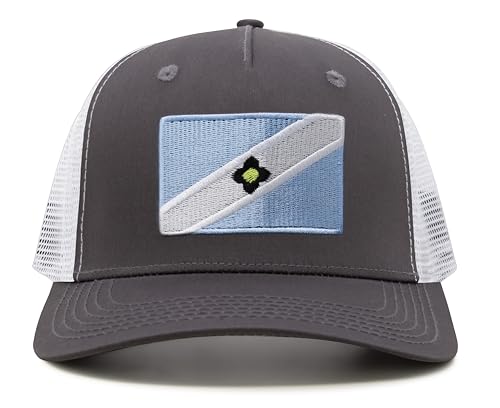 Image of International Tie City Hat for Men and Women, Adjustable Snapback Trucker Baseball Cap with Embroidered Patch