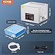 VEVOR Ultraschallreiniger 15 L professionelle 360 W Reinigungsmaschine mit Timer & Heizung, digitaler 40 kHz Ultraschallreiniger mit Korb für Uhrgläser Schmuckhalter Industrieteile Werkzeuge Silber