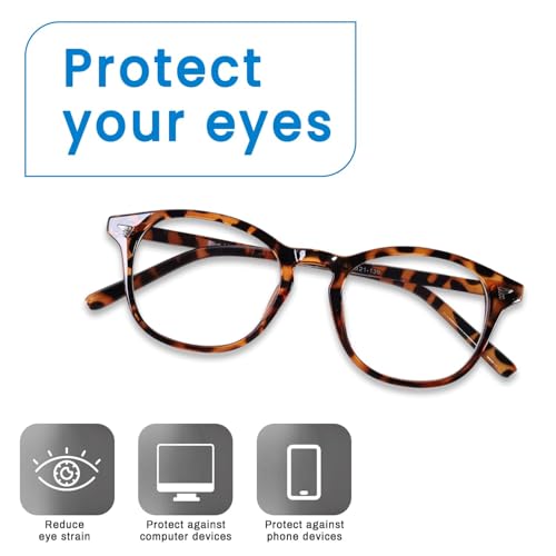 Image of IFLASH Blue Light Blocking Glasses Gaming Filter Transparent Round Eyeglasses for Eye Protection Men Women, Computer /Tablet /Laptop /Mobile /TV, Anti-blue & Anti eyestrain