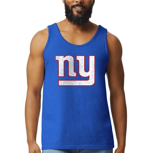 Camiseta sin mangas New York Giants evita el calor con esta prenda NFL azul S