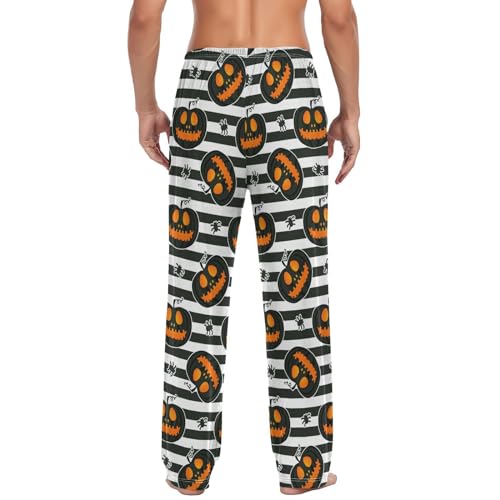 ZZKKO Mens Pajama Pants Cotton Pj Pants Men's Pajama Bottoms Straight-Fit With Pockets4