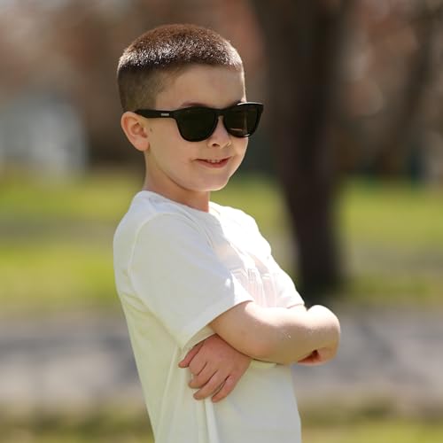 Image of COASION Classic Retro Kids Polarized Sunglasses for Boys & Girls Age 2-9