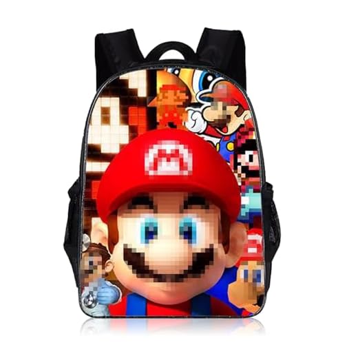 ZeYou Ma-rio Mochila Mochilas Niños Mochila Escolar Sasuke Mochila Escolar Niños Mochilas 3D Impreso Dibujos Animados Mochila Escolar para Niños Mochila de 40 cm, Rosa.