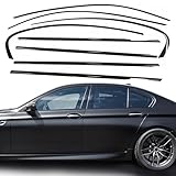 Stainless Steel Window Trim Chrome Delete for 2011-2016 BMW F10 528i 535i 550i Black Window Trim Blackout Kit