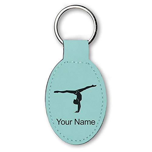 Personalized Gymnast Girl Keychain