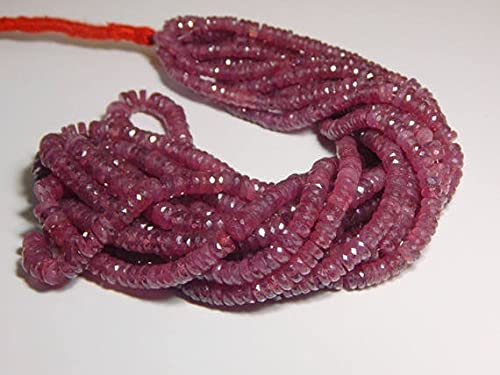 Perles heishi en rubis véritable pour créer vos bijoux d'été élégants et bohèmes