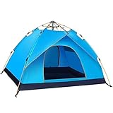 CHEXIAO Outdoor-Zelt, Geschwindigkeit Offen Sonnenschirm Doppelzelt Strand Camping Automatische Stretch Automatische Zelt (Farbe : Blau)