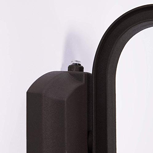 Coramdeo Dusk To Dawn Outdoor Hex Wall Lantern, Durable Cast Aluminum In Rustic Bronze Finish & Decorative Seeded Glass, Photocell Sensor Activates Fixture Automatically When Dark, Wet Location #TOP3