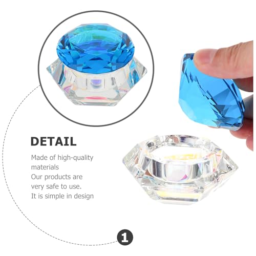 Vaso cristal para lavar pinceles de manicura miniatura 3