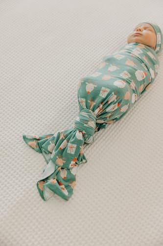 Image of Copper Pearl Swaddle Blankets for Newborns | Soft Stretchy Receiving Blankets for Boys and Girls | Large 46 x 46 Inch Baby Blankets | Lightweight and Breathable Swaddles | Prancer