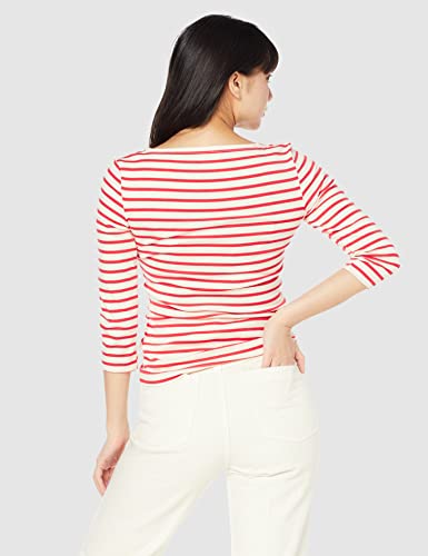 Image of Amazon Essentials Women's Slim-Fit 3 /4 Sleeve Boat Neck Tops Cotton Modal T-Shirt