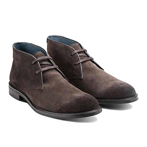 Image of Blake McKay Toby Men's Casual Two Eyelet Desert Chukka Boots Handcrafted with Premium Soft Suede Upper and Durable Rubber Sole.