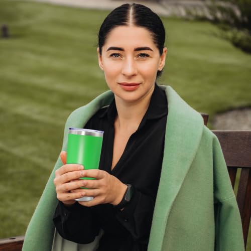 Image of 20oz Tumbler Insulated Tumblers Vacuum Coffee Mug with Lid Green 6Pack