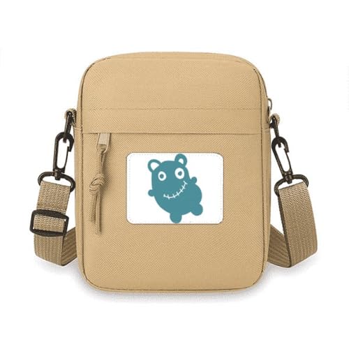 Sac à main bandoulière pour téléphone portable et motif ours extraterrestre art déco chic
