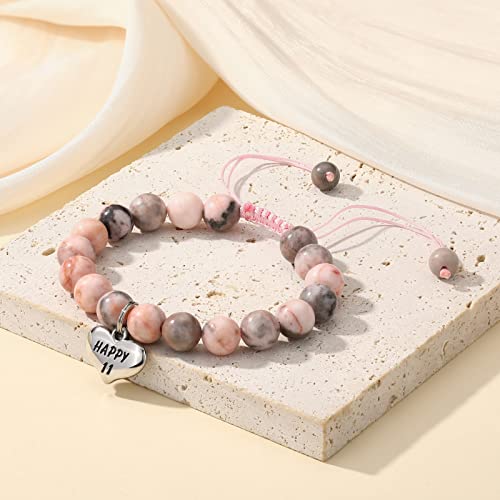 Image of MIXJOY Happy Birthday Gifts for Women, Birthday Braided Beads Bracelet Gifts for Turning Age Daughter Granddaughter Niece