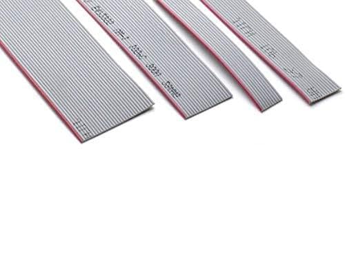 Davitu 5 meter 1.0 mm UL2651 Grey Flexible Flat Cable 6 8 9 10 12 14 16 20 24 26 30 40 50 60 64 Pin 28 AWG Ribbon IDC Connector 2.0 mm - (Color: 60 Pin)