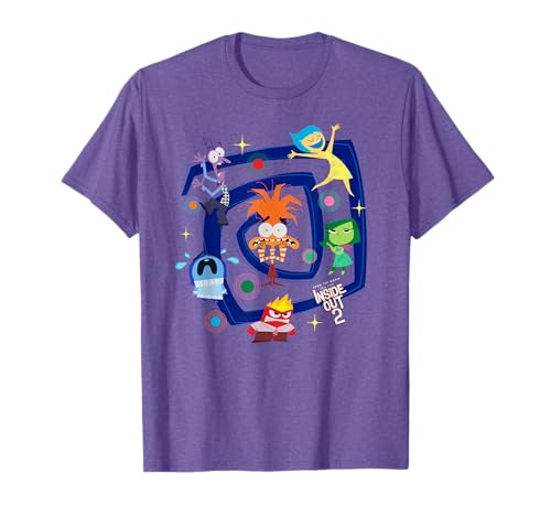 Disney and Pixar’s Inside out 2 Emotional Spiral Anxiety Camiseta