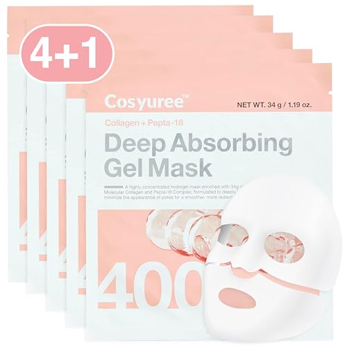 Collagen Deep Absorbing Hydrogel Mask (50g x 5ea) Korean Collagen...