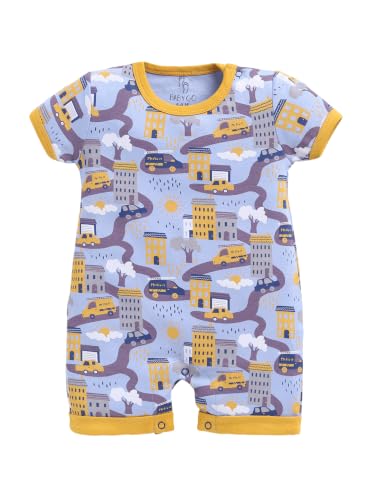 Image of BABYGO Baby Half Sleeve Rompers 100% Cotton for New Born Baby|Daily Suits for Baby Boys & Girls| 0-3M| 3-6M|6-9M|Onesies| Infant Clothes | Pack of 1