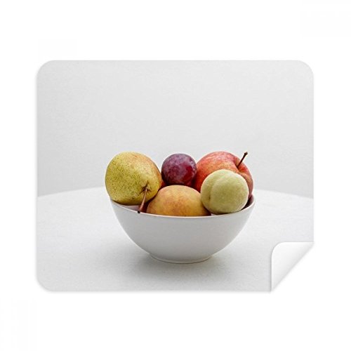 Fresh Temperate Fruits Photograph Picture Cleaning Cloth Screen Cleaner 2pcs Suede Fabric
