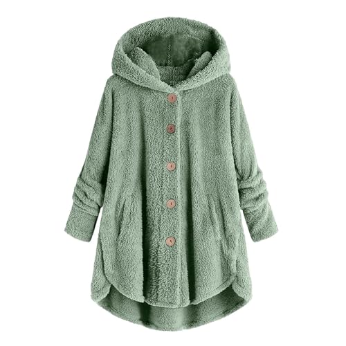 Toddler Girl Clothes Oversized Long Sleeve Button down Fleece Sweatshirt with Hood Warm Sherpa Lining Outerwear