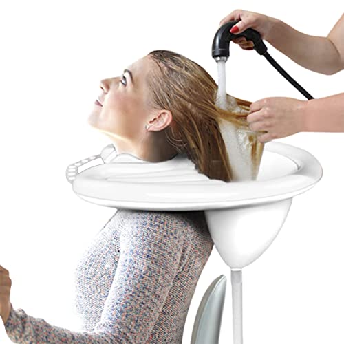 Inflatable Shampoo Basin - Lightweight and Portable Shampoo Bowl with Air Pump- Hair Washing Tray for Bedridden, Handicapped, Seniors, Pregnant, Wheelchair Person at Home Hospitals and Salons