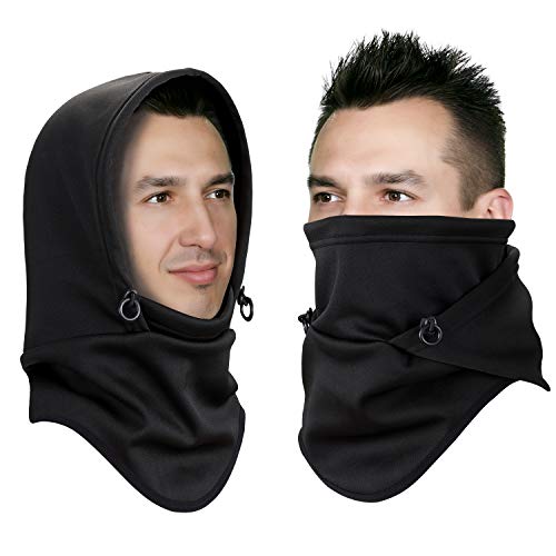 aegend Balaclava Outdoor Sport Hoodie Face Warmer, Black
