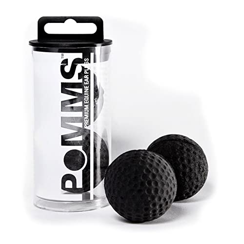 Intrepid International Pomms - Horse Ear Plugs 14hh and Taller Black (9508000000)