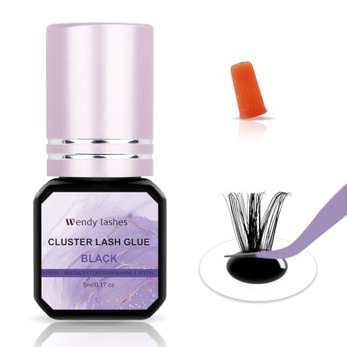 pegamento pestañas pelo a pelo 17 Pegamento de Pestañas 5ml Individuales Pegamento Pestañas Impermeable Negro Pegamento Adhesivo para Pestañas Sin Rastro Cluster Lash Glue para Solicitud Individual