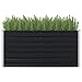 Hochbeet aus Metall – 160 x 80 x 77 cm verzinkter Stahl Pflanzkasten für Kräuter, Gemüse & Blumen, perfekt für Balkon & Terrasse – langlebiges anthrazitfarbenes Finish