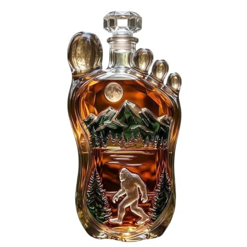 Bigfoot Whiskey Bottle Decor