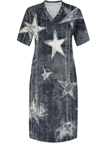 Image of PinkPatty Women's Oversize V Neck Short Sleeve Maxi Dress with Pockets
