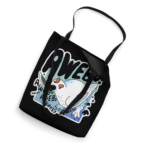 Bolso tipo tote divertido con diseño de ave ártica Ptarmigan y meme de internet miniatura 2