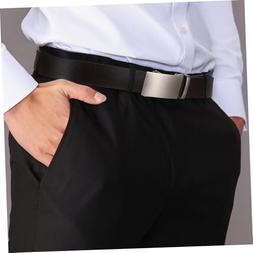 Men's Ratchet Belt Automatic Buckle Buckles Adjustable Waist for Everyday Fashion4