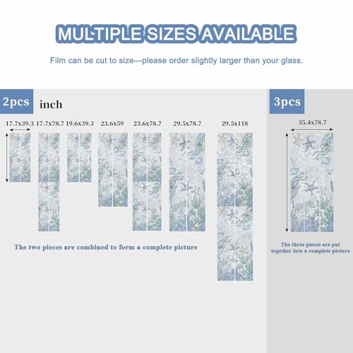 Película decorativa para ventanas 17.7" x 39.3" miniatura 7