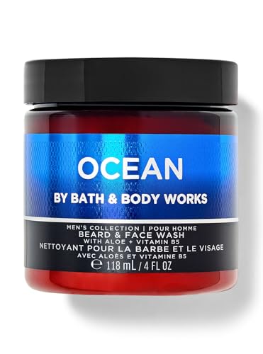 Image of Bath and Body Works Ocean Beard & Face Wash, 118ml, with Aloe and Vitamin B5, Men's Collection