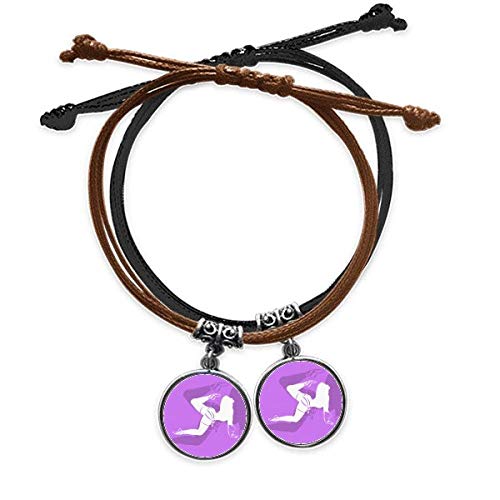Bracelet cuir double Belle Danse dodue cadeau amoureux